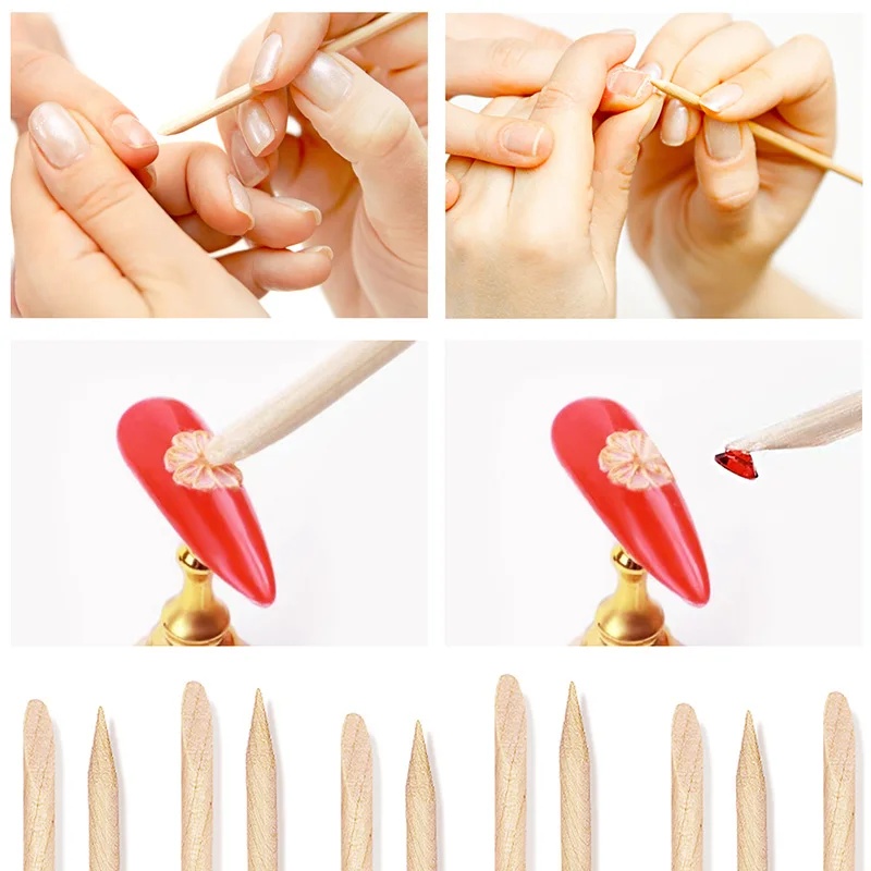 10-30pcsNail Cuticle Pusher Or - огляд і ціна Nail Art Orange