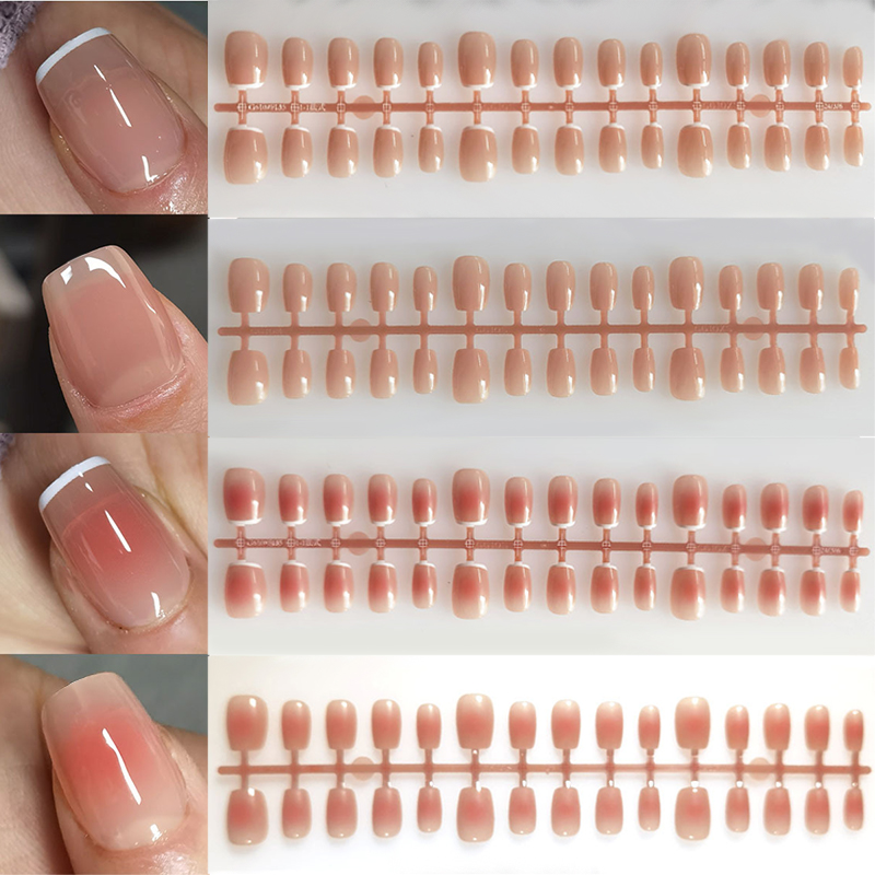 30pcs Gradient Fake Nails Fren - огляд і ціна Nail Art Pink