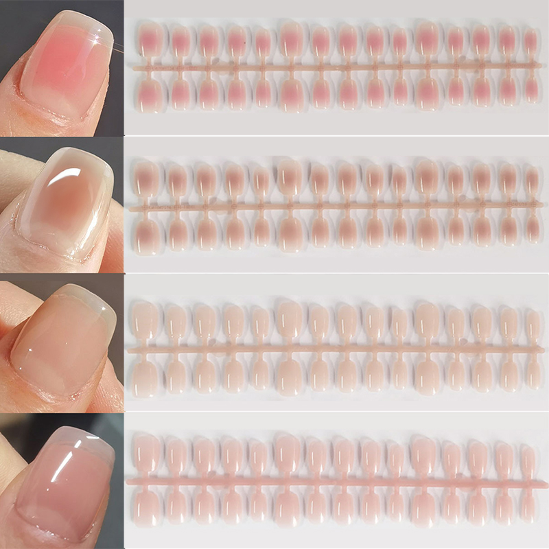 30pcs Gradient Fake Nails Fren - огляд і ціна Nail Art Pink