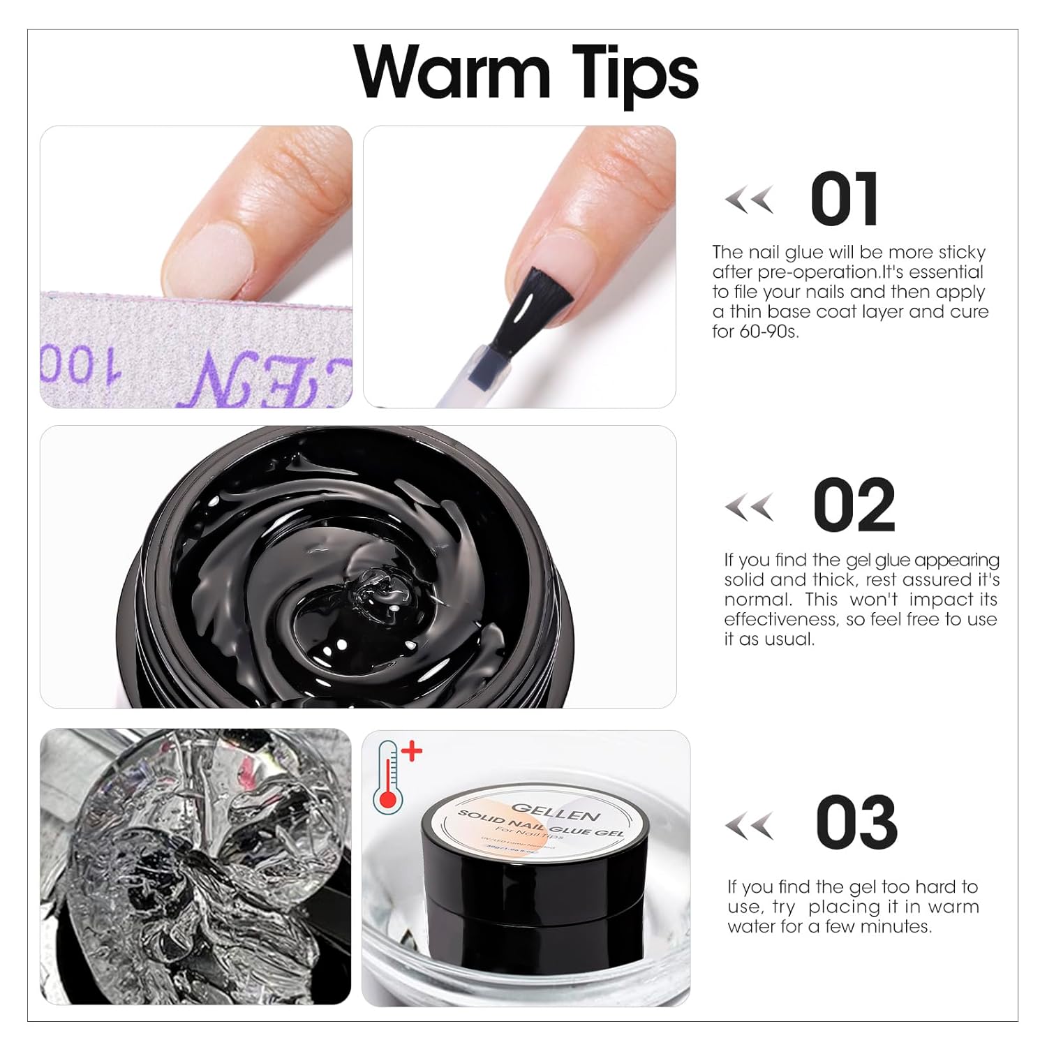 GELLEN Nail Solid Glue Builder - огляд і ціна Nail Art Ombre