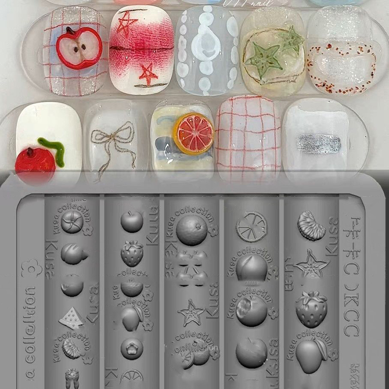 New Nail Silicone Mold Relief  - огляд і ціна Nail Art Orange