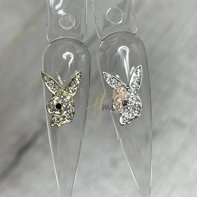 3D Bunny Heads Nail Charms Dec - огляд і ціна Nail Art Valentines Day