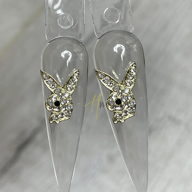 3D Bunny Heads Nail Charms Dec - огляд і ціна Nail Art Valentines Day