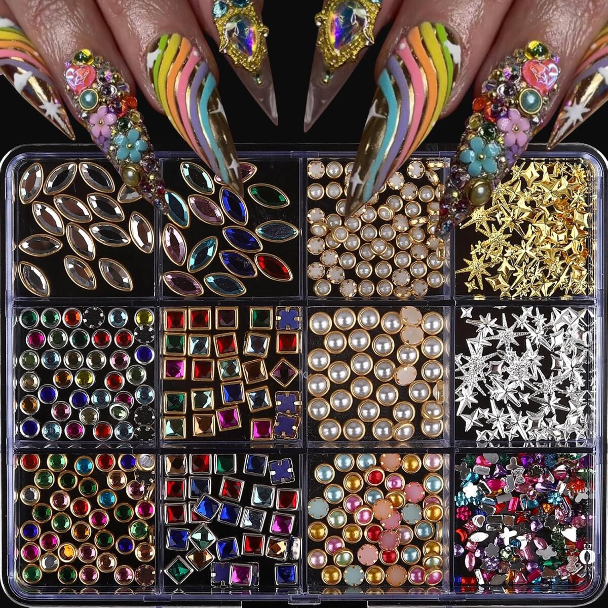 1Box Light Luxury Shinny Nail  - огляд і ціна Nail Art Valentines Day