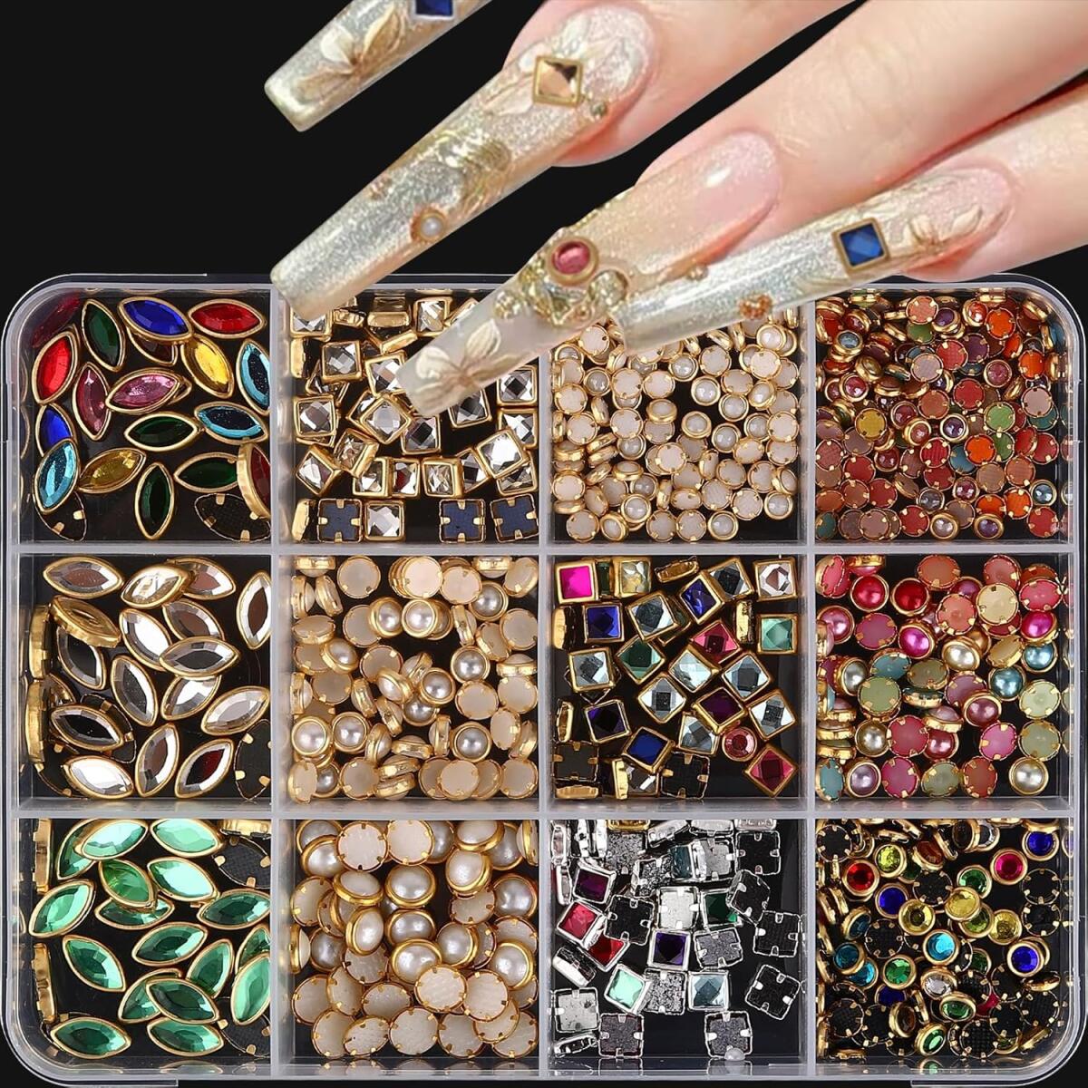 1Box Light Luxury Shinny Nail  - огляд і ціна Nail Art Valentines Day