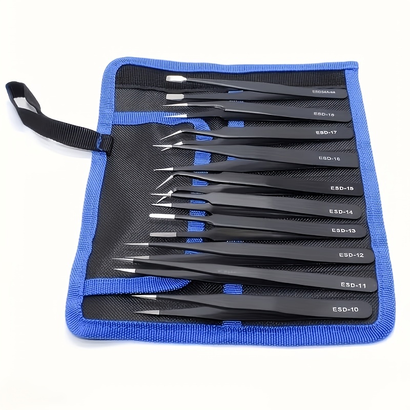10Pcs Precision ESD Tweezers,  - огляд і ціна Nail Art Ombre