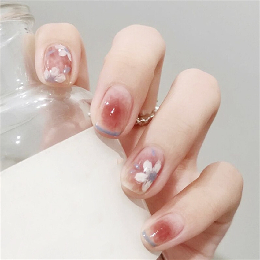 24Ps/Set Green Lattice Acrylic - огляд і ціна Nail Art Pink