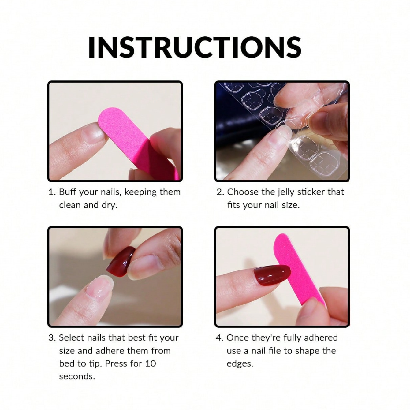 Almond 10Pcs Press On Nails, P - огляд і ціна Nail Art Pink