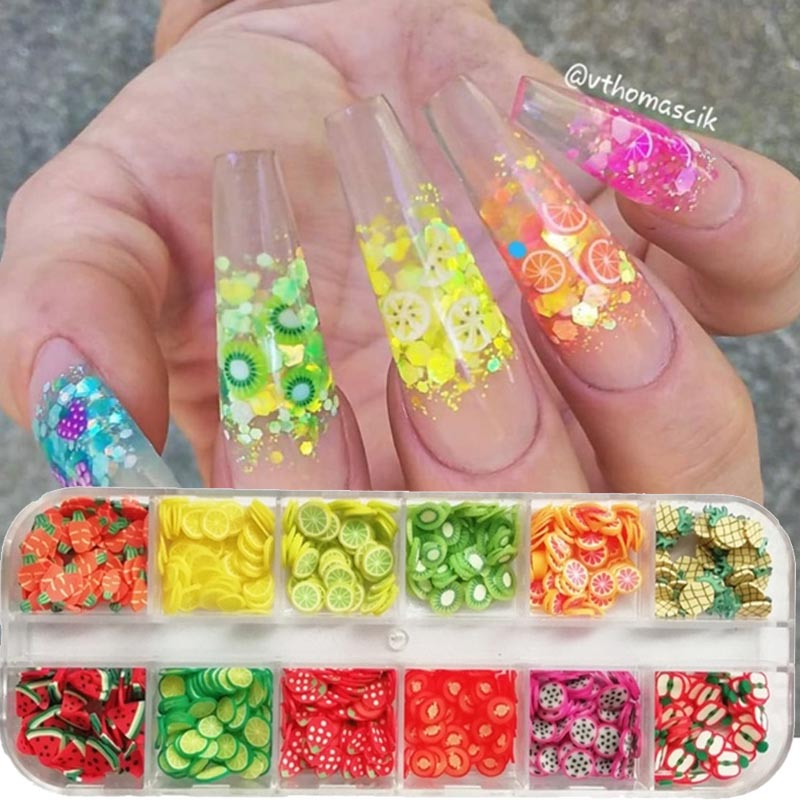 1000pc-240Pc Nail Fruit Slices - огляд і ціна Nail Art Valentines Day