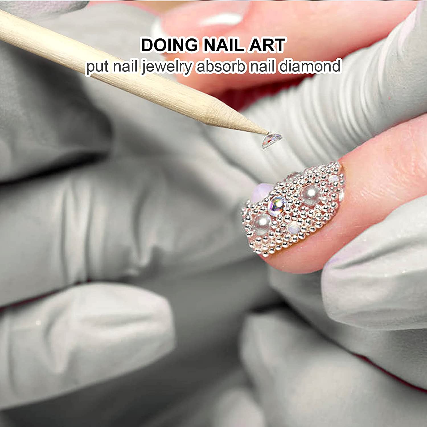 100/50Pcs Orange Wood Nail Sti - огляд і ціна Nail Art Orange